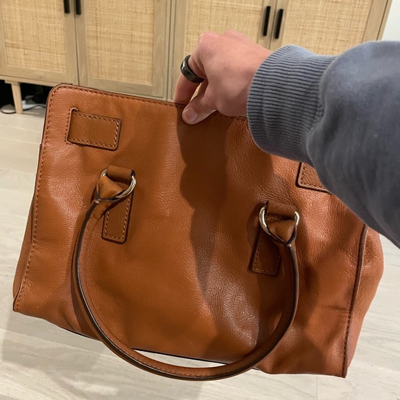 Michael Kors Brown structured purse with shoulder strap - Picture 3 of 3